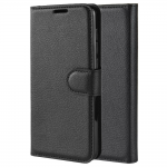 Black Book Case Flip with Strap For Nokia 3.2 TA-1156 Slim Fit Look